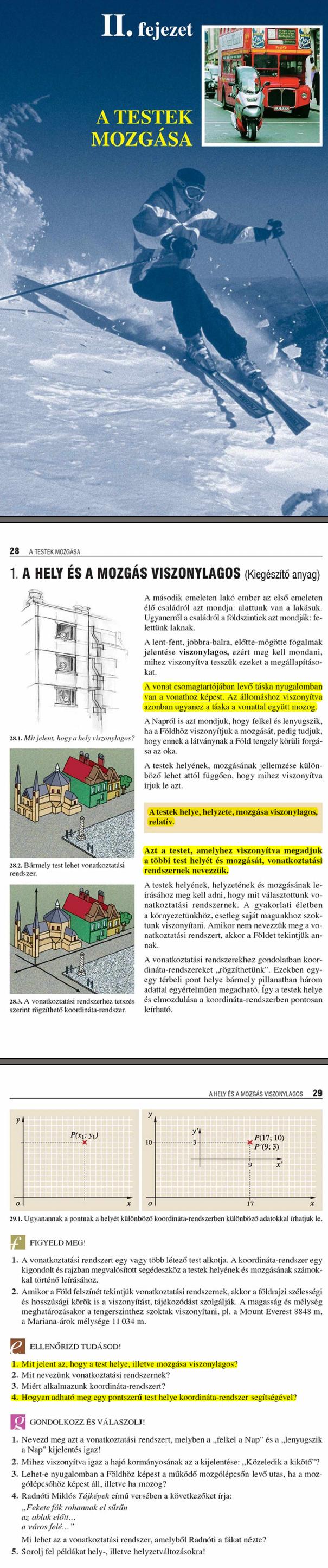 B1. A hely és a mozgás viszonylagos (Kiegészítő anyag)	28