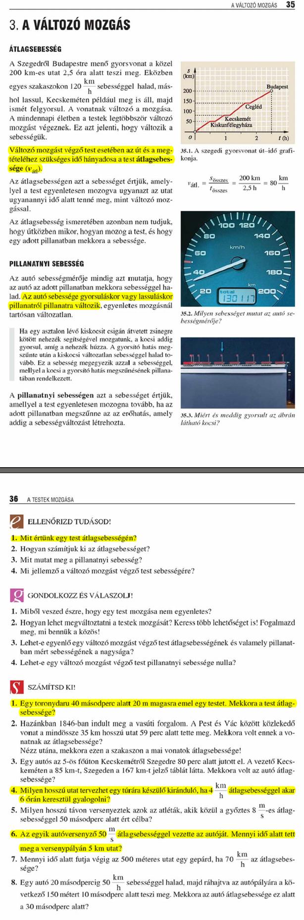 B3. A változó mozgás	35