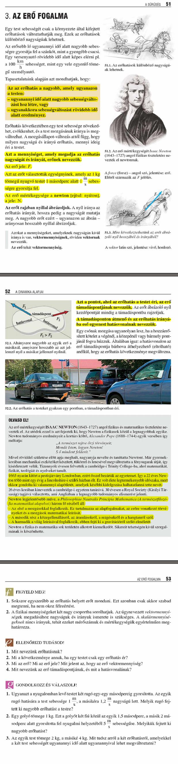 C3. Az erő fogalma	51 