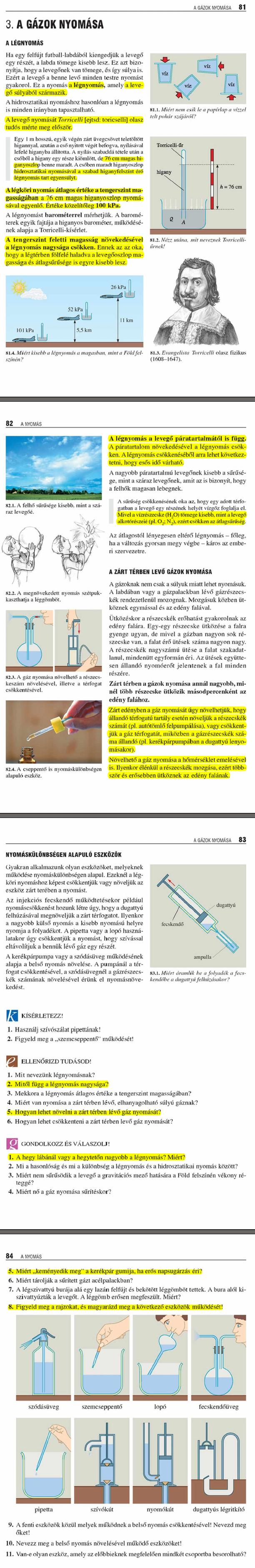 D3. A gázok nyomása	81  