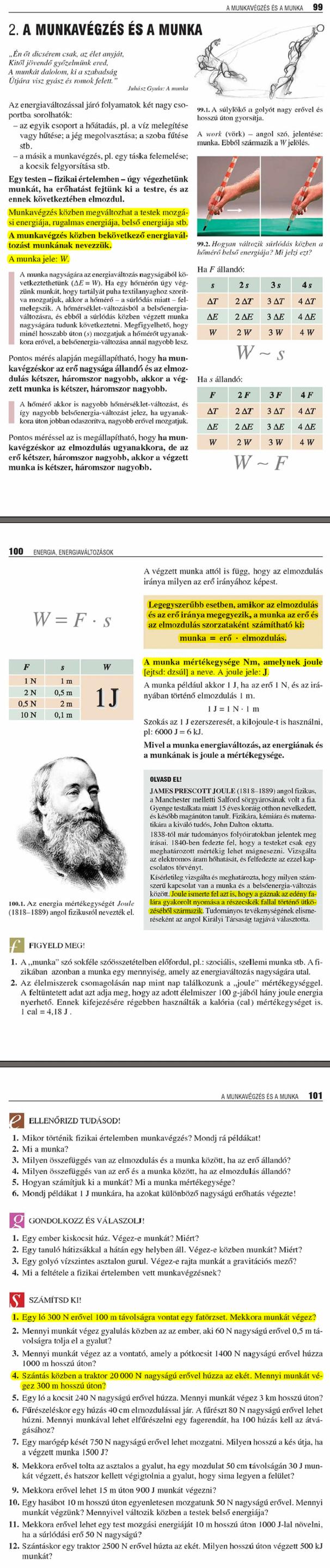 E2. A munkavégzés és a munka	99