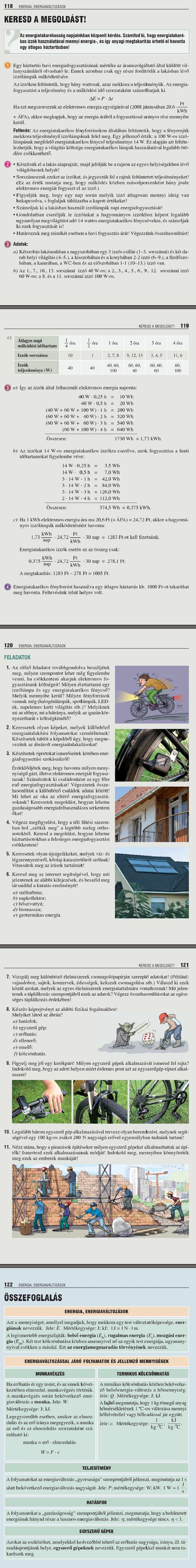 EK. Keresd a megoldást!	118 Összefoglalás	122<