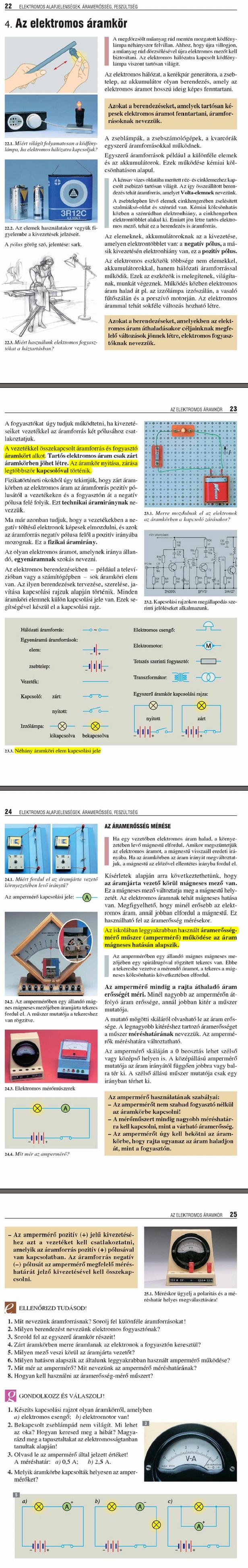 A4. Az elektromos áramkör 22