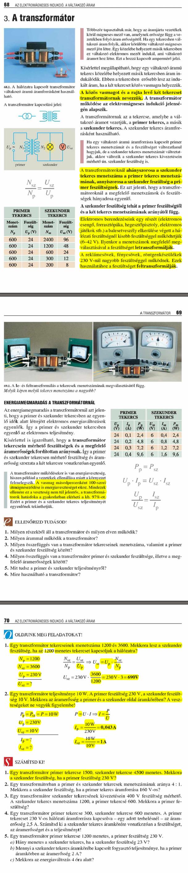 C3. A transzformátor 68