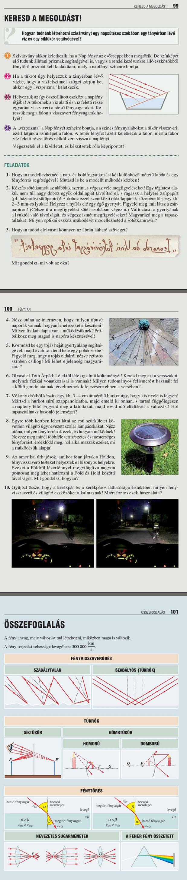 DK. Keresd a megoldást! 99 Összefoglalás 101 