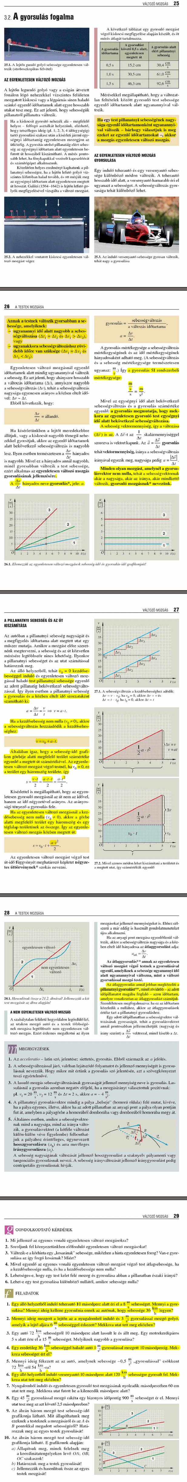 A4. A gyorsulás fogalma 25