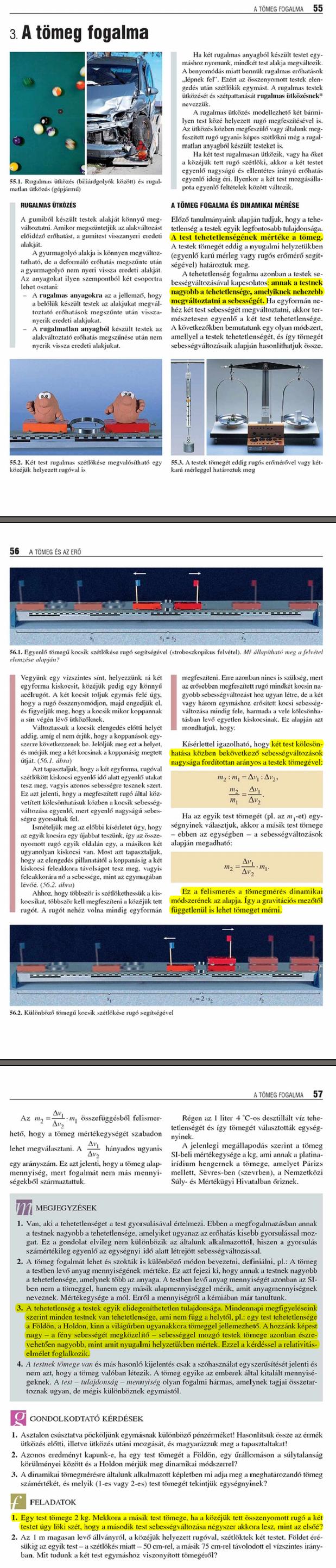 B3. A tömeg fogalma 65