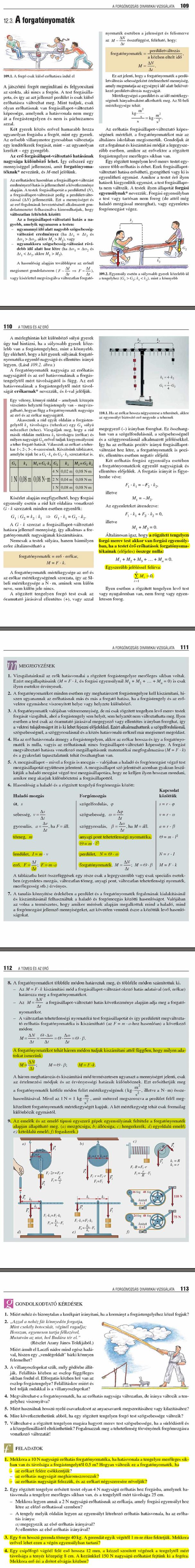 BH. A forgatónyomaték 117