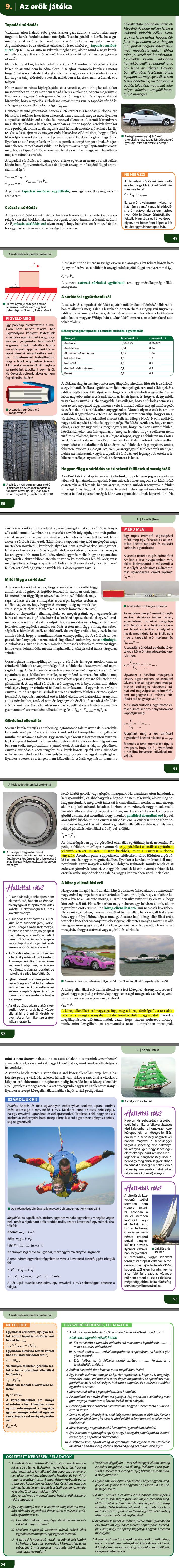 9. Az erők játéka