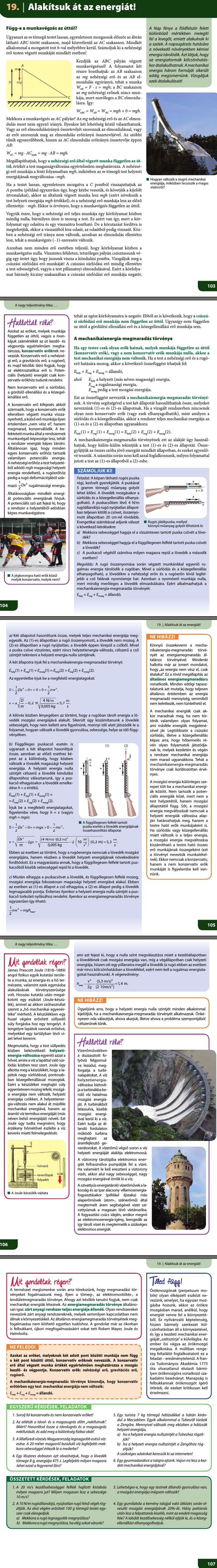 19. Alakítsuk át az energiát!  