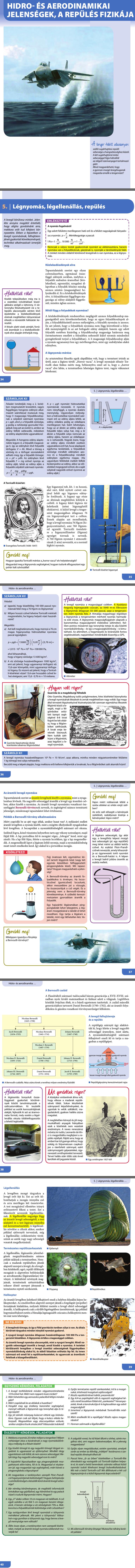 5. Légnyomás, légellenállás, repülés