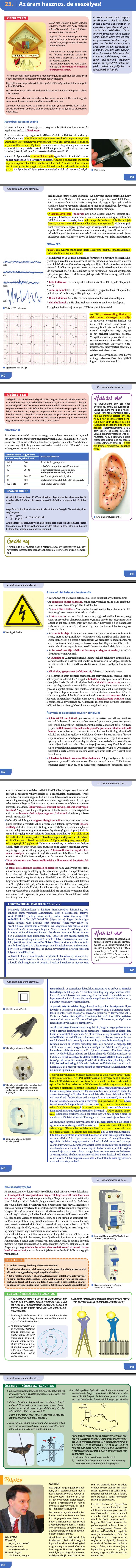 23. Az áram hasznos, de veszélyes! 