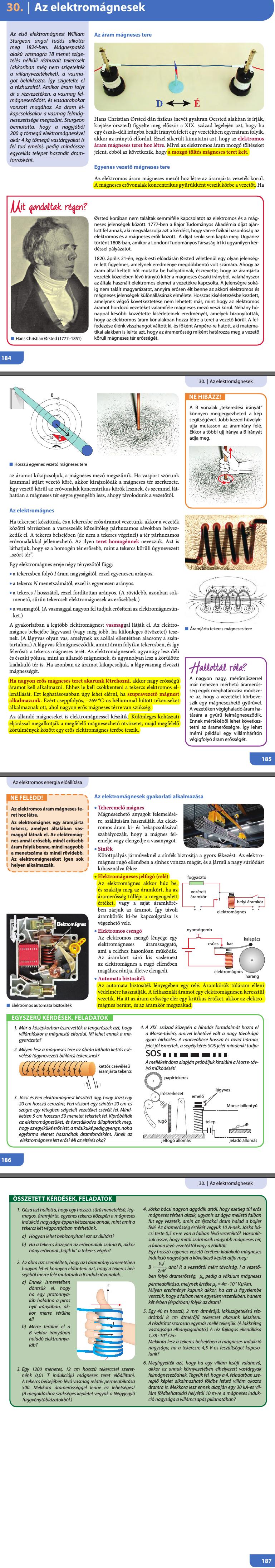 30. Az elektromágnesek 