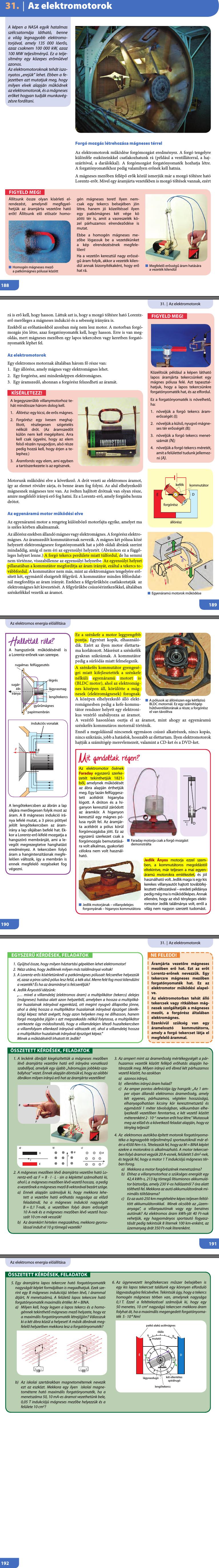 31. Az elektromotorok 
