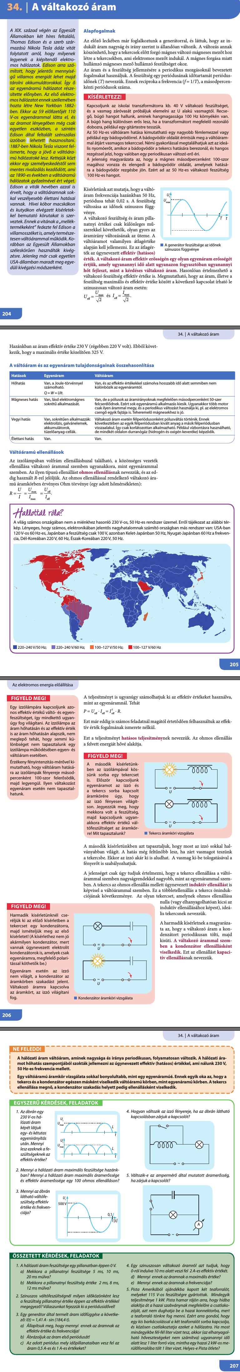 34. A váltakozó áram 