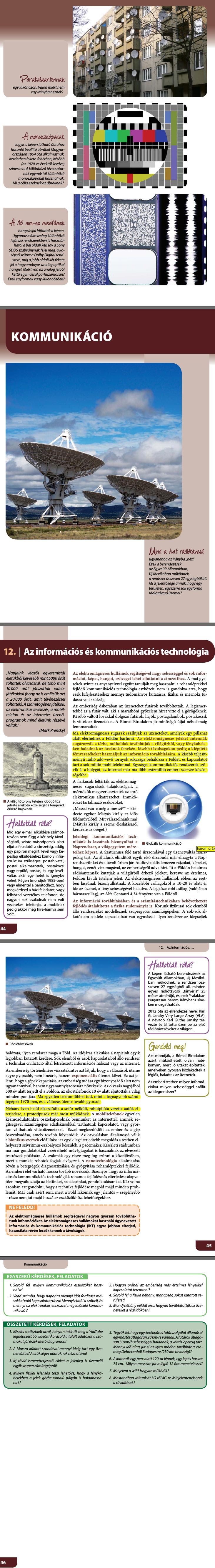 12. Az információs és kommunikációs technológia