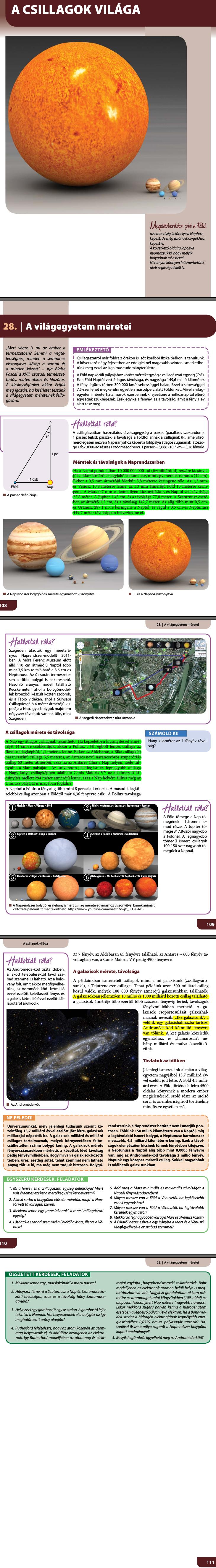 01. A világegyetem méretei