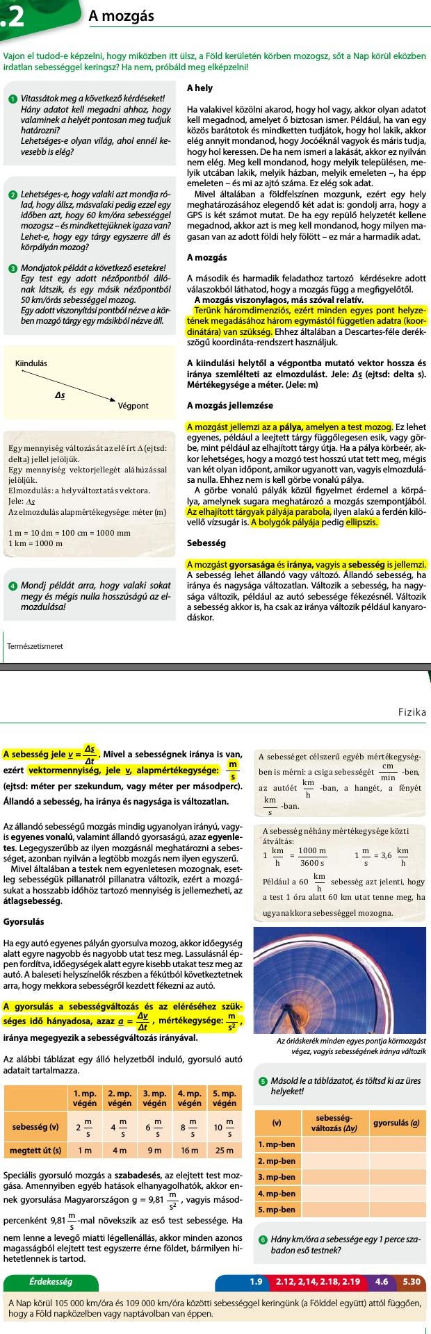 2. A mozgás