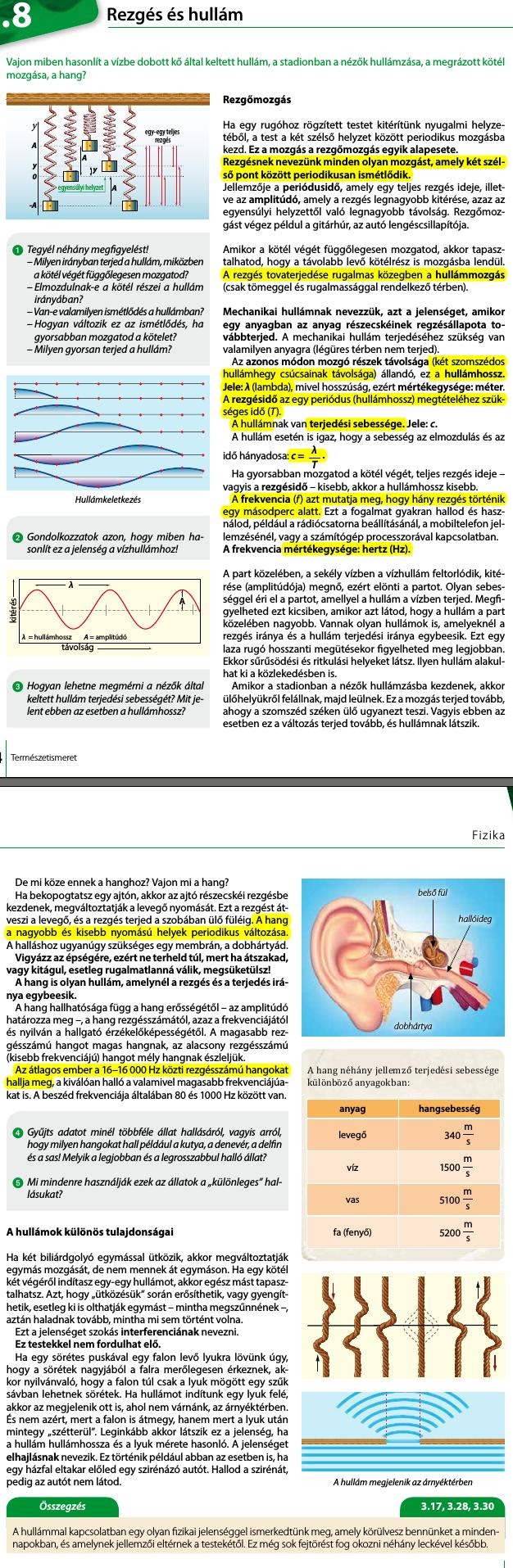 8. Rezgés és hullám