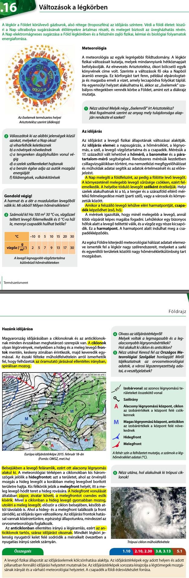 16. Változások a légkörben